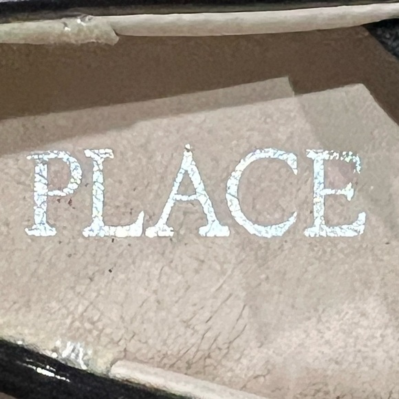 Children’s Place Black Patent Bow Ballet Flats Size 4 Baby Girl - Picture 2 of 9